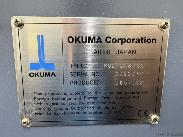 CNC turning and milling center OKUMA MULTUS B 300