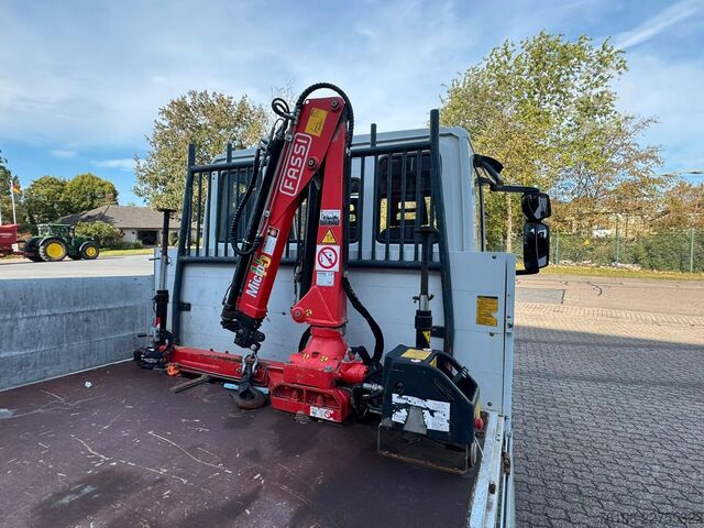 Furgão pick-up IVECO 75E16 Pritsche mit Kran Fassi