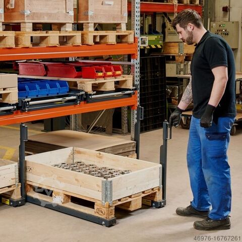 High-bay warehouse Pallet racking Shelving Bodenschubfach Bodenauszug