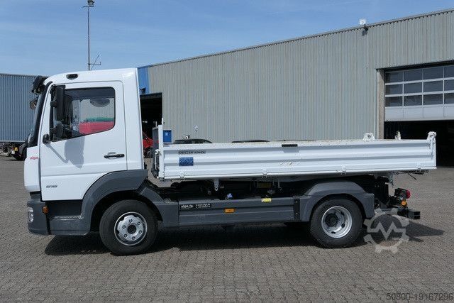 Kiepwagen bestelauto MERCEDES-BENZ 818 K Atego 4x2, Meiller, 19tkm, 2x AHK, Klima
