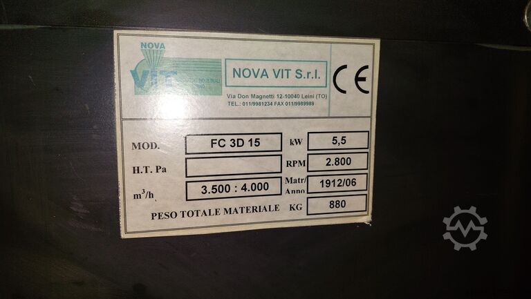 Fijnstoffiltersysteem NOVA VIT FC 3D 15