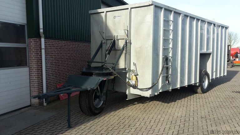 Kunstgødning  Mestcontainer met neuswiel