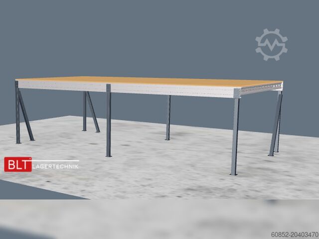 Opslagplatform 5x10m Lagerbühne , Belastung : 500kg/qm Unterkante: 2,5m , ca. 50qm Systembühne