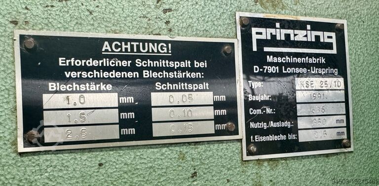 Kružne makaze Prinzing KSE 25/10