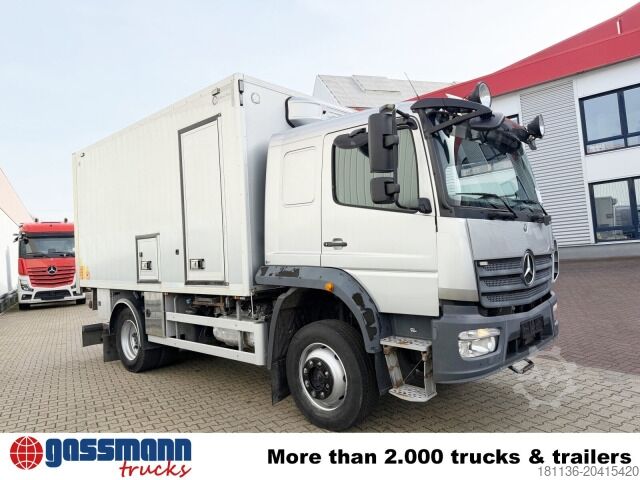 Kassevogn Mercedes-Benz Atego 1330 4x4, Iso-Koffer mit Heizung, LBW