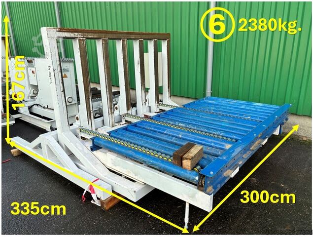 Tavole elevatrici/inclinabili per pallet con rulliera  