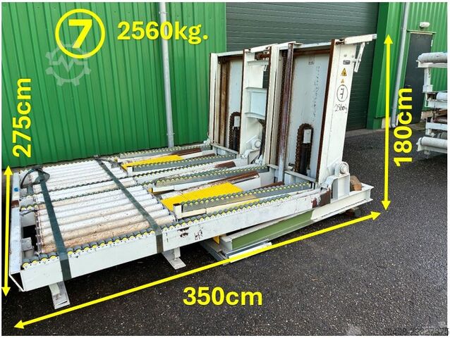 Tavole elevatrici/inclinabili per pallet con rulliera  