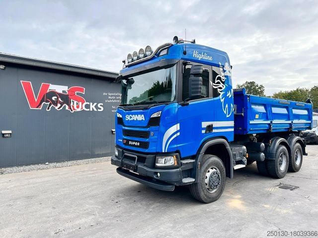Dreiseitenkipper LKW SCANIA R500 XT 6x6 mit Meiler Dreiseiten Kipper