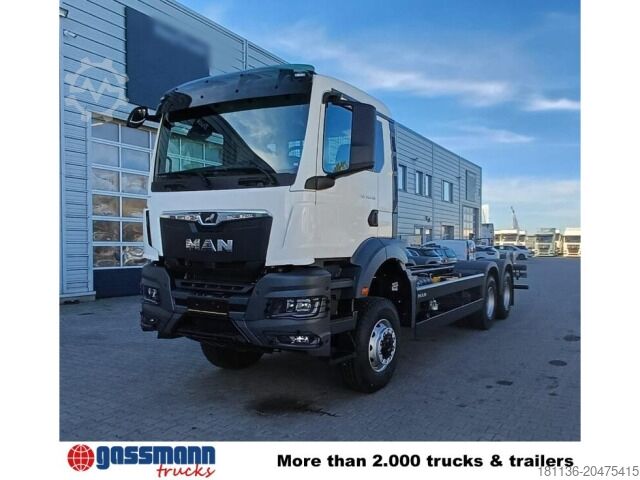 Teherautó alváz MAN TGS 33.440 6x6 BB CH, Hohe Bauart, Nebenantrieb