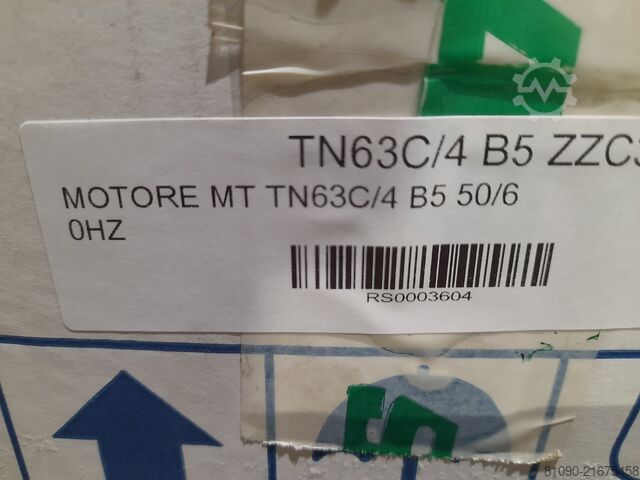 MOTOR MT TN63C/4 0.25/0.30KW MT TN63C/4 B5 ZZC3