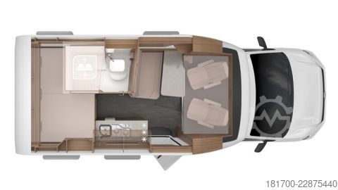 Halvintegreret autocamper Knaus Tourer VAN 500 MQ Vansation *Automatik*SAT-Anlage*TV*ACC*