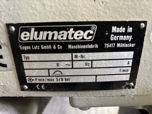Serra de esquadria dupla elumatec DG 142 + E 255