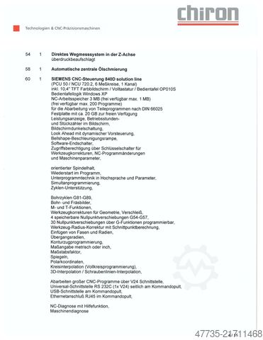 CNC mašinski centar sa robotom CHIRON FZ 15 WM HS