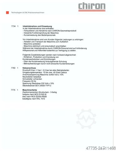 CNC mašinski centar sa robotom CHIRON FZ 15 WM HS