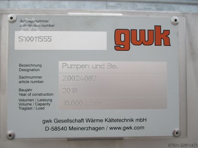  GWK 10m3 Lagerbehälter Edelstahl (3564)