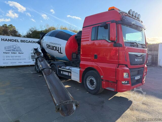 Blender MAN TGX 35.500 8x4, 10m3 Mixer + Hydraulic-slide, 2015