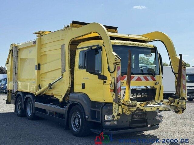 Szemetesautó MAN TGS 26.360 Heil 31m3 Überkopf/ Frontlader Waage