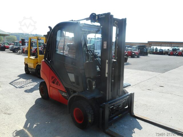 περονοφόρο ανυψωτικό Linde H25D-02 EVO Triplex Zwillingsreifen