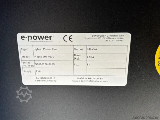 Generator set E-Power P-Grid EU