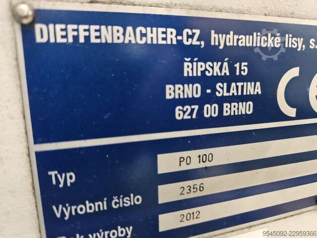 Prensa de estampagem Dieffenbacher PO 100