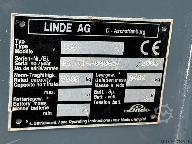 πλαϊνό κλαρκ Linde S50 //Perfect/Like new/2346 hours