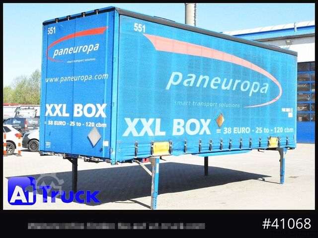 Caroserie interschimbabilă cu platformă și prelată KRONE Wechselbrücke Jumbo BDF 7,82, Code XL,