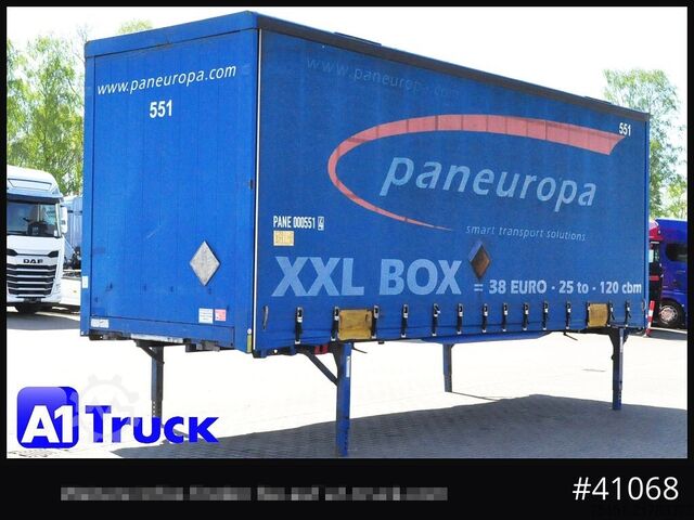 Caroserie interschimbabilă cu platformă și prelată KRONE Wechselbrücke Jumbo BDF 7,82, Code XL,