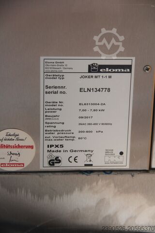 AMPLIFICATORE COMBINATO Eloma Kombidämpfer Eloma Jocker