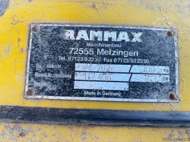 Tandem silindir Rammax Rw 702