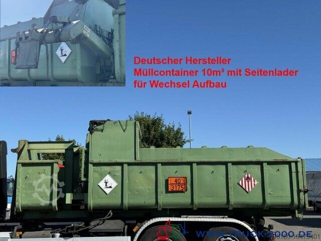 Vuilniswagen Normann Bock Müllcontainer 10m³ mit Seitenlader