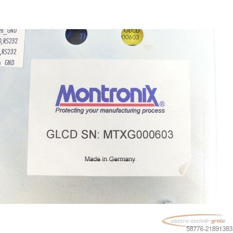Komponent  Montronix GLCD Operator Panel SN: MTXG000603 - ! -