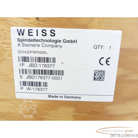 Komponent Weiss 178377 Schleifspindel 21kw / 7000 U/min = 0001    !