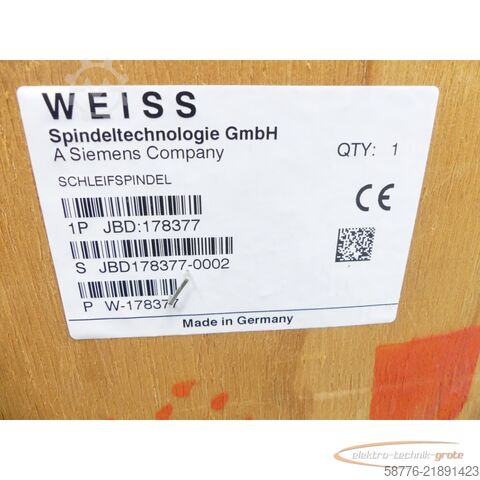 Komponent Weiss 178377 Schleifspindel 21kw / 7000 U/min = 0002    !