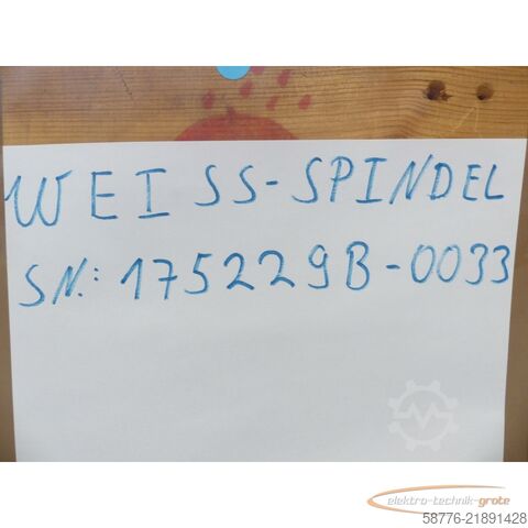 Komponent Weiss W-175229B / 175229B Schleifspindel SN: 175229B-0033 - ! -