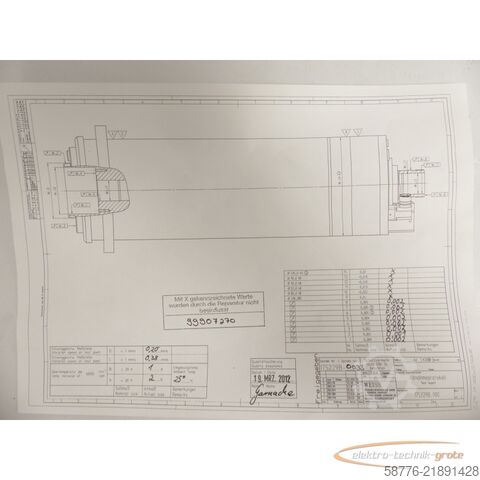 Komponent Weiss W-175229B / 175229B Schleifspindel SN: 175229B-0033 - ! -