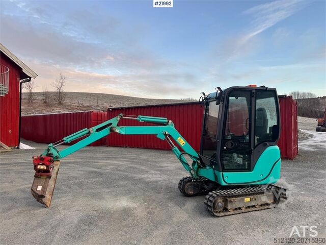 Minigraafmachine Kobelco SK18 Mini excavator w/ Powertilt, 3 buckets, rippe