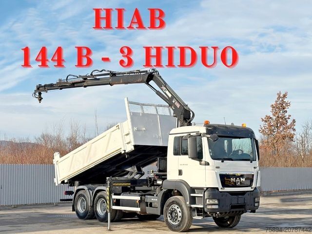 Autokran MAN TGS 26.400 * HIAB 144 B - 3 HIDUO + FUNK * 6x4