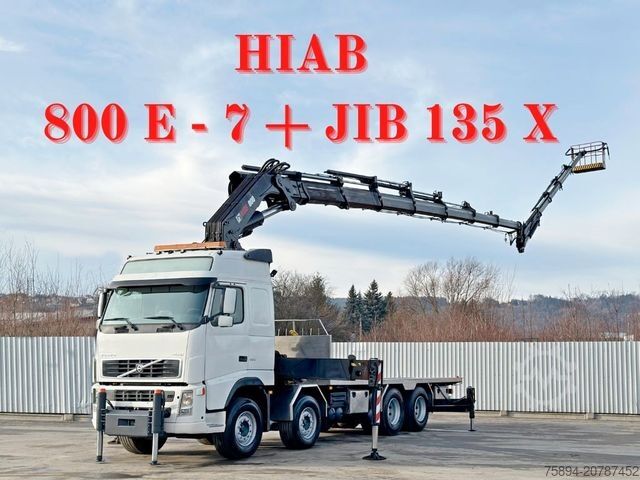 Truck mounted crane VOLVO FH12 460* HIAB 800 E - 7 + JIB 135 X + FUNK