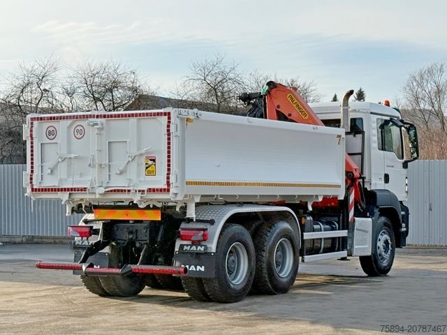 Tipper truck MAN TGS 26.400 * PALFINGER PK 16001 K + FUNK * 6x4