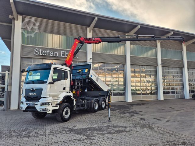 Ανατρεπόμενο φορτηγό MAN TGS 28.510 6x4-4 BL Palfinger PK24.001 Funk AHK