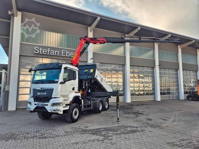 Ανατρεπόμενο φορτηγό MAN TGS 28.510 6x4-4 BL Palfinger PK24.001 Funk AHK