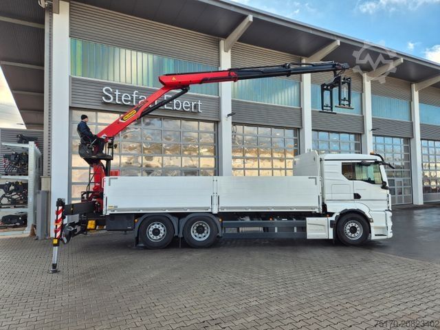 Γερανός τοποθετημένος σε φορτηγό MAN TGS 26.470 6x2-4 LL Baustoff Palfinger PK20.501L