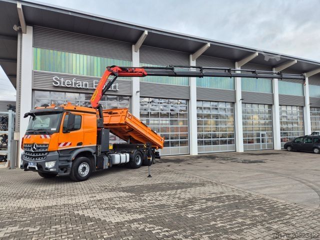 Τρίπλευρο ανατρεπόμενο φορτηγό MERCEDES-BENZ Arocs 2645 6x4 Palfinger 27002 SH
