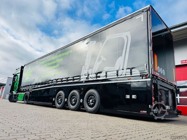 Tieflader-Sattelauflieger  Innenlader Zwischenlader Gabelstaplertransporter