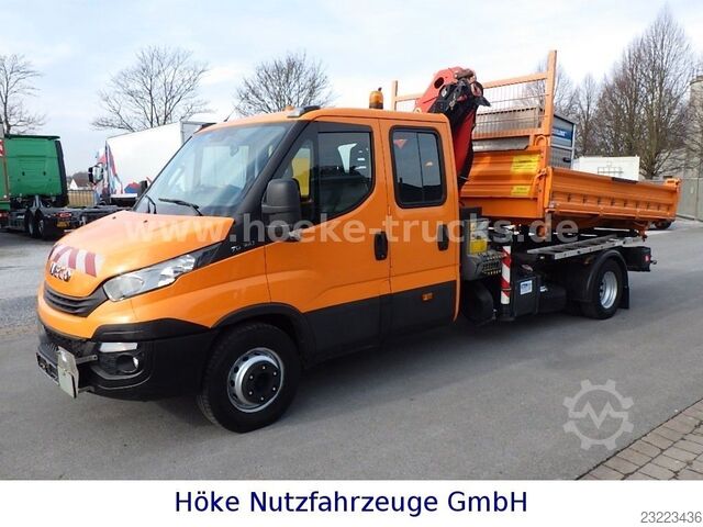 Transporter mit Kipper IVECO 70 C 18 DoKa/Kipper/Palfinger/2xAHK/Sonderpreis!