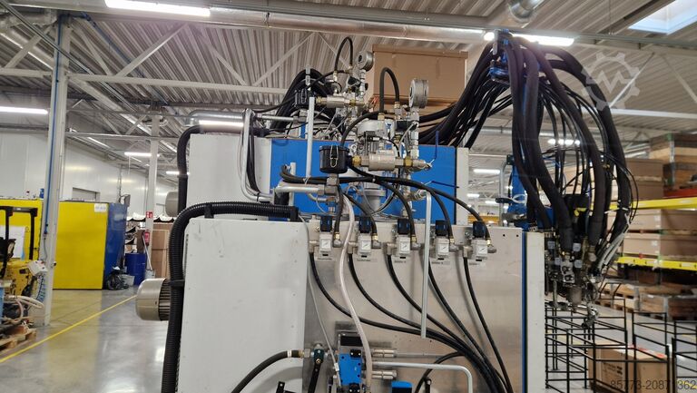 Polyurethaanbewerkingsmachine Hennecke ELASTOLINE F elastomer casting machine