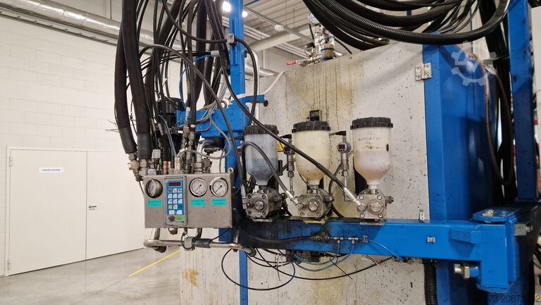 Polyurethaanbewerkingsmachine Hennecke ELASTOLINE F elastomer casting machine