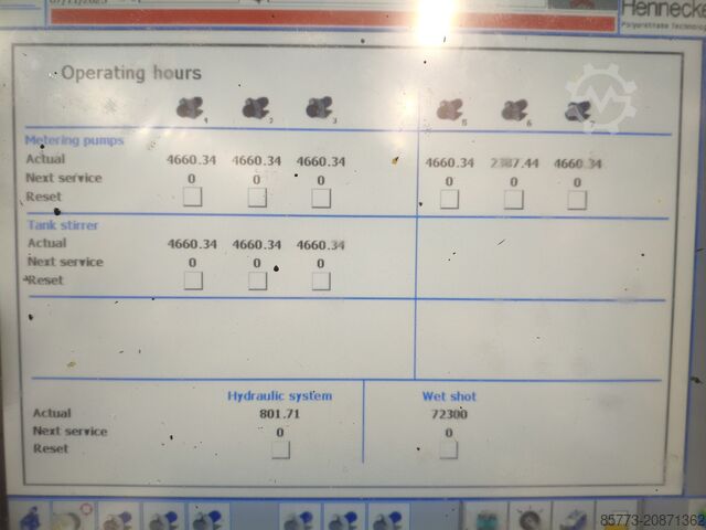 Polyurethaanbewerkingsmachine Hennecke ELASTOLINE F elastomer casting machine