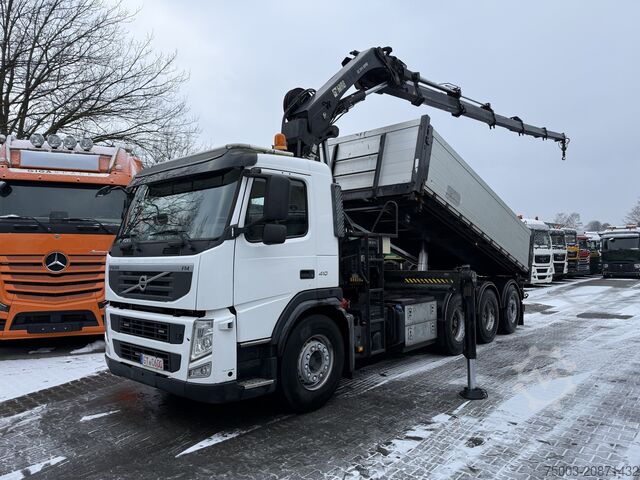 Truck mounted crane Volvo FM410 8X4 Kipper mit Kran HIAB 244-5