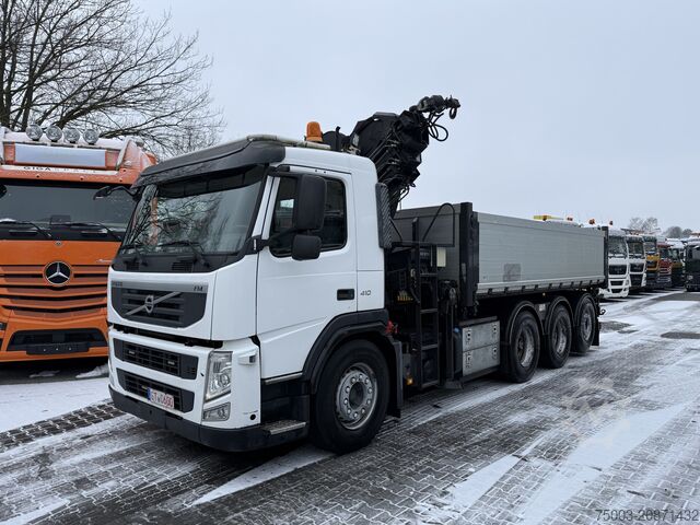 Truck mounted crane Volvo FM410 8X4 Kipper mit Kran HIAB 244-5